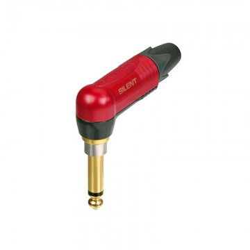 Đầu cắm Neutrik NP2RX-AU-SILENT 6 ly 2 cực góc vuông, tiếp điểm mạ vàng